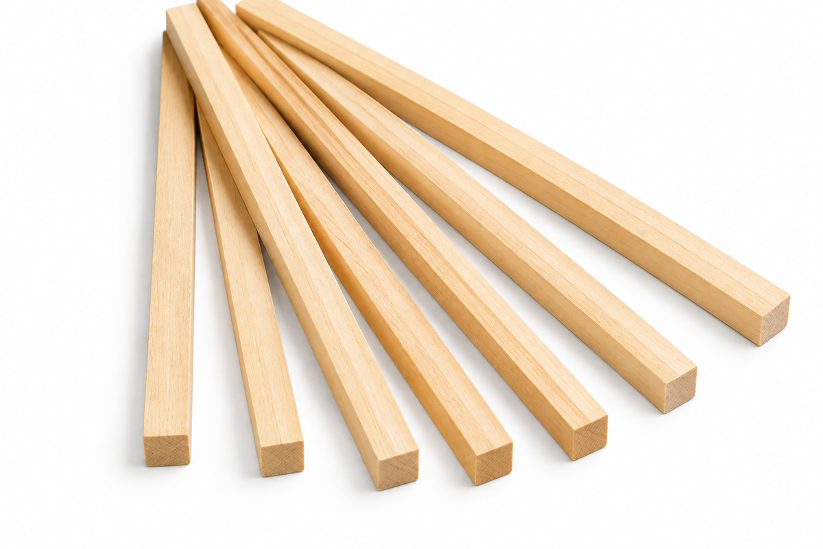 1/2" x 1/2" x 48" Basswood Stick